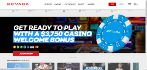 Bovada Betting Homepage